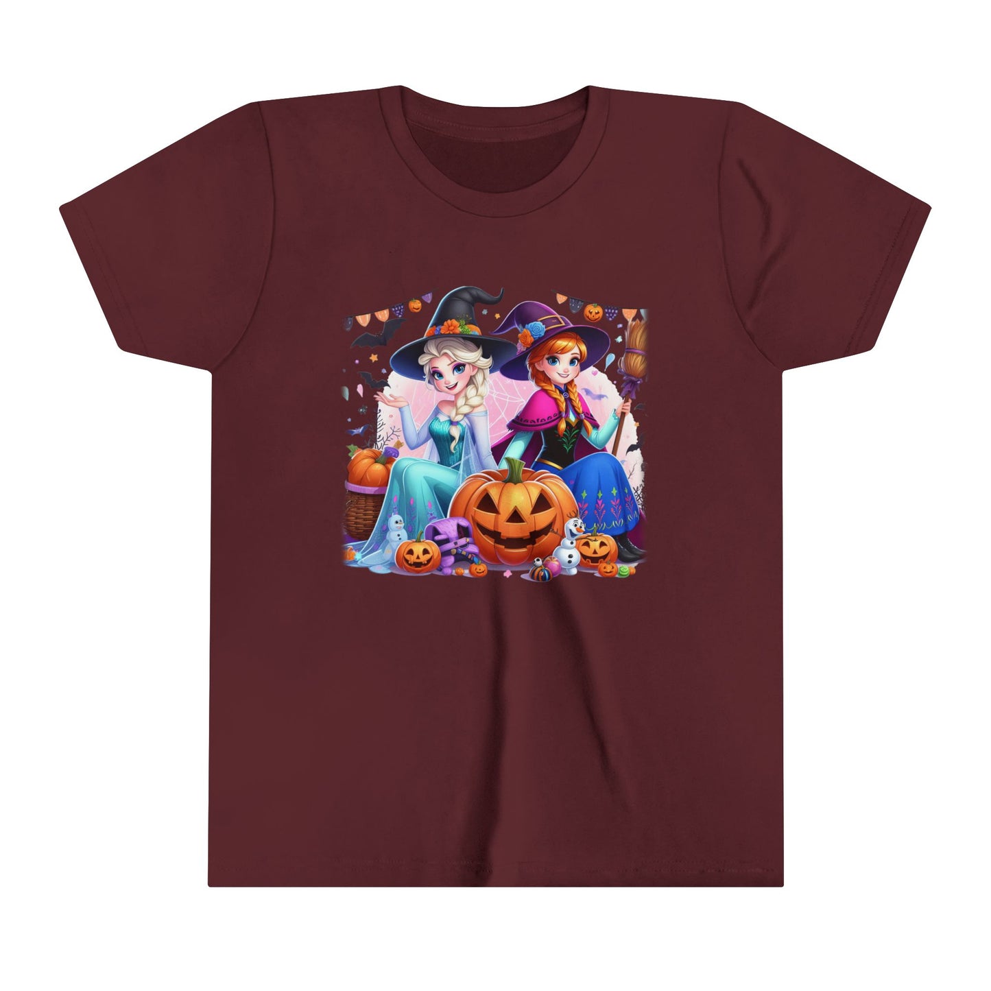 Elsa & Anna Youth Short Sleeve Tee
