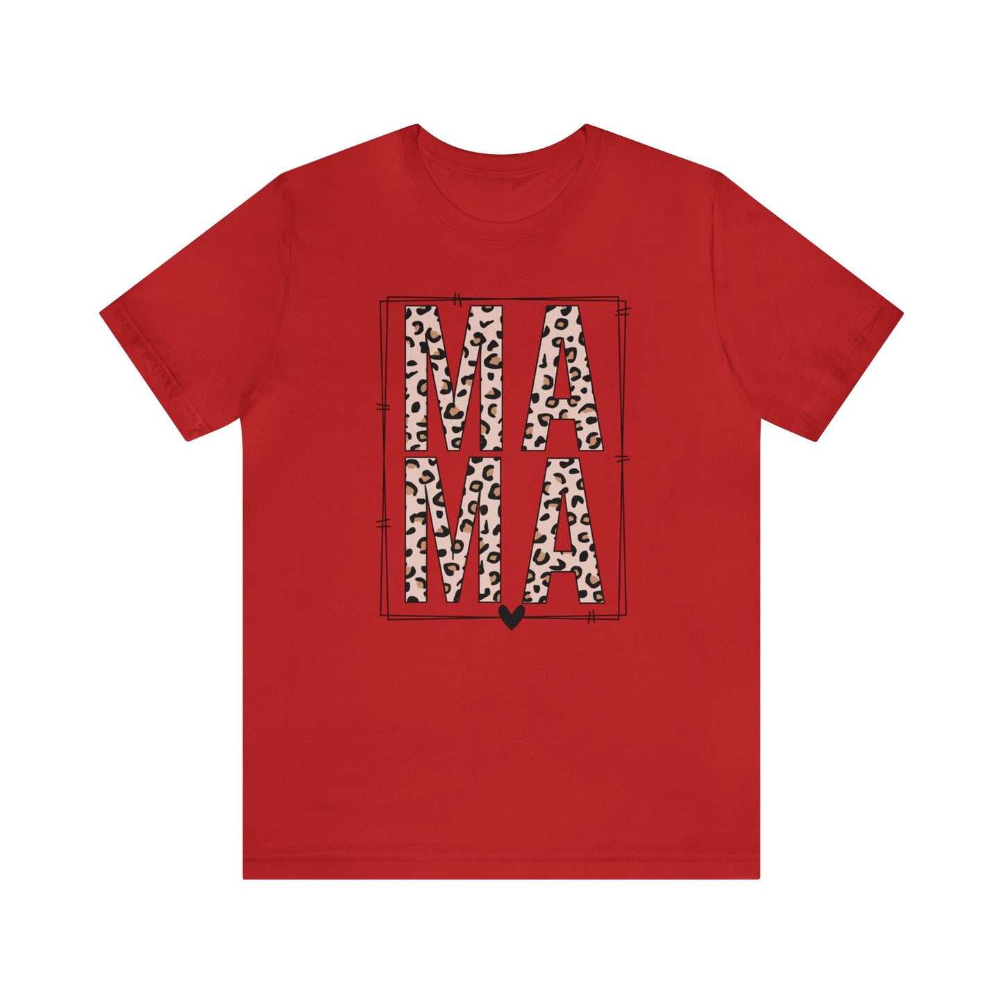 MAMA Leopard print short sleeve tshirt
