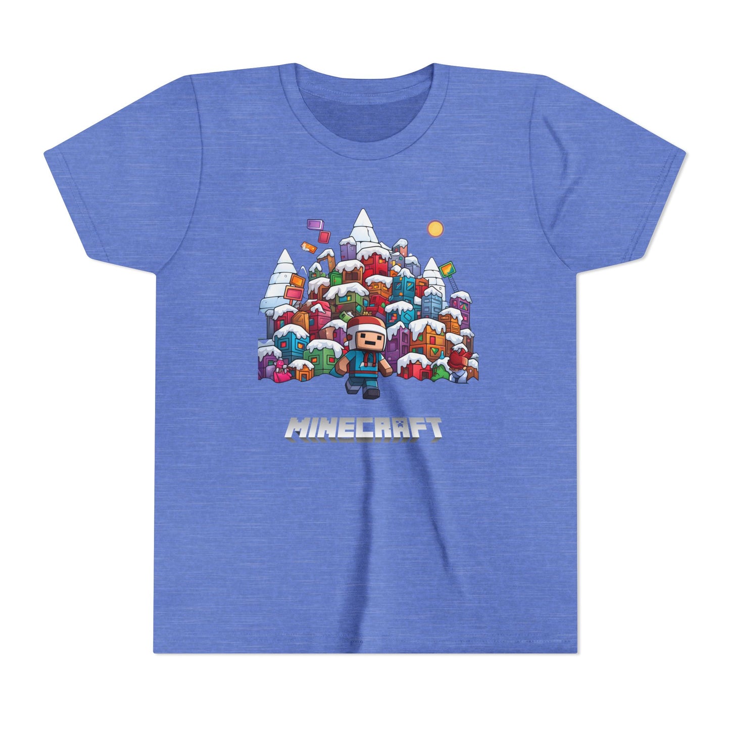 Christmas Mine-craft Youth Short Sleeve Tee
