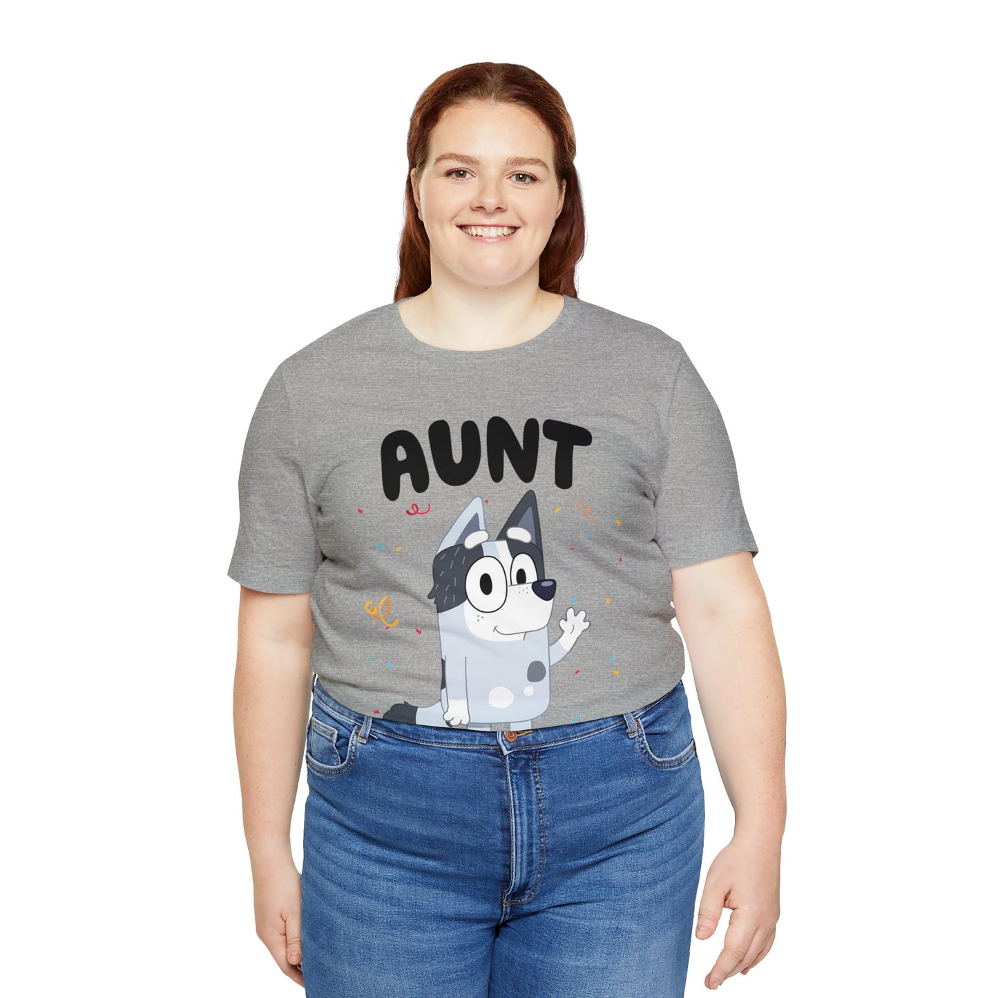 Aunt Bluey Birthday short sleeve Tshirt