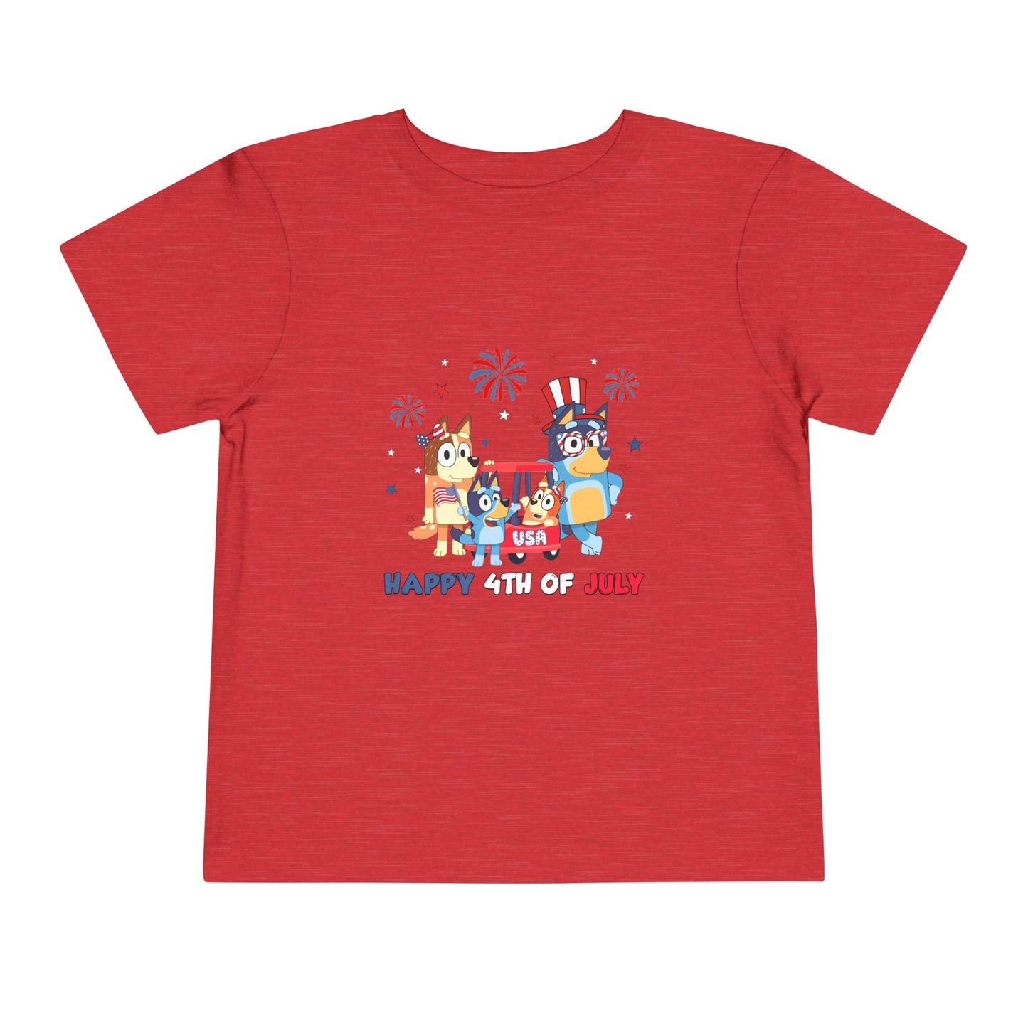 Happy 4th of July Toddler Short Sleeve Tee