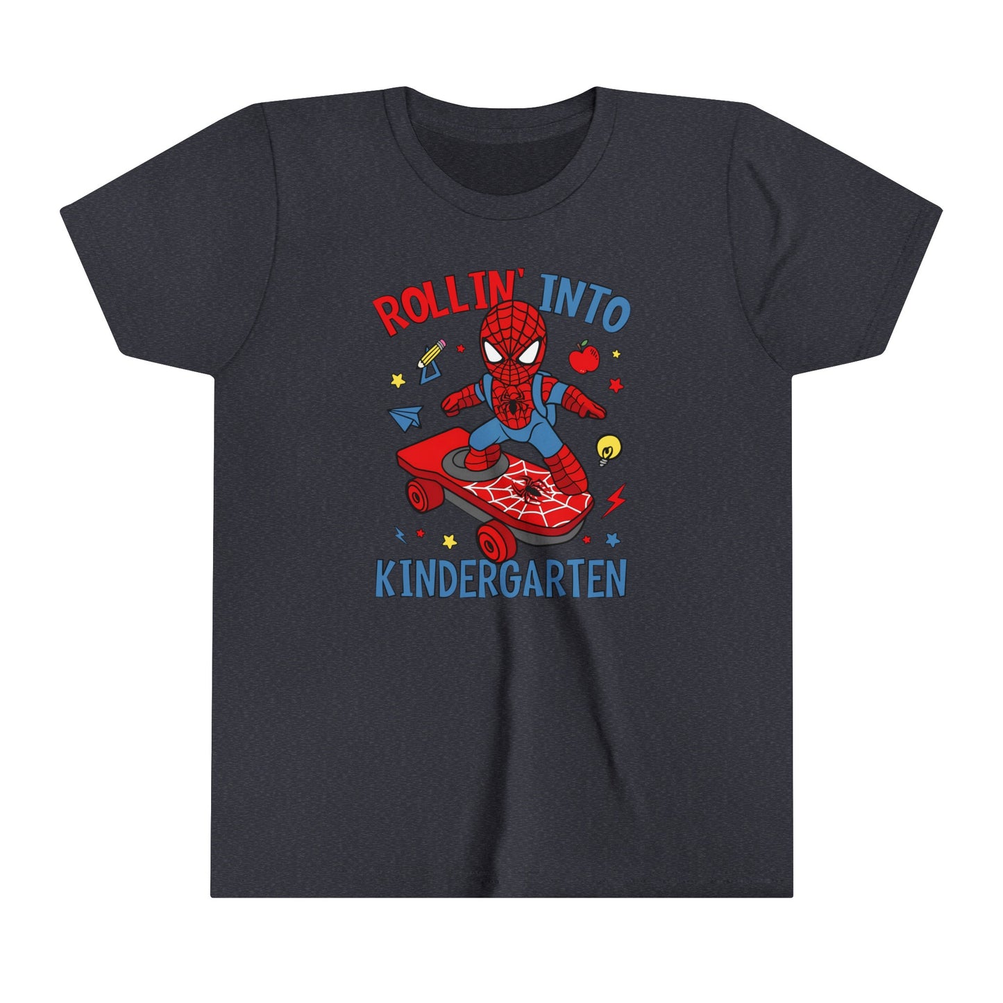 Rollin' Into Kindergarten Youth Short Sleeve Tee