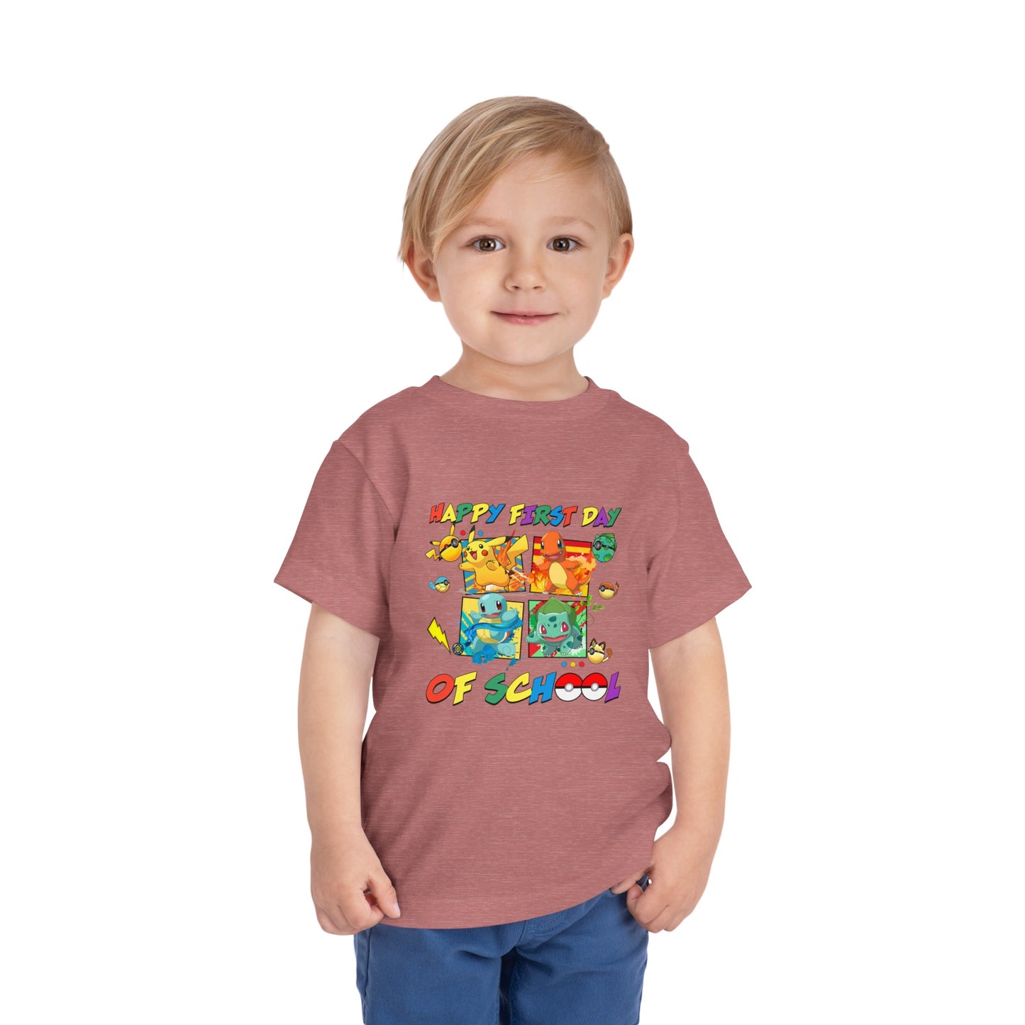 Happy First Day of School Toddler Short Sleeve Tee