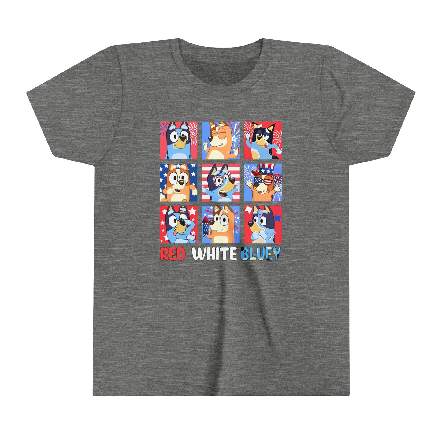 Red White & Bluey Youth Short Sleeve Tee