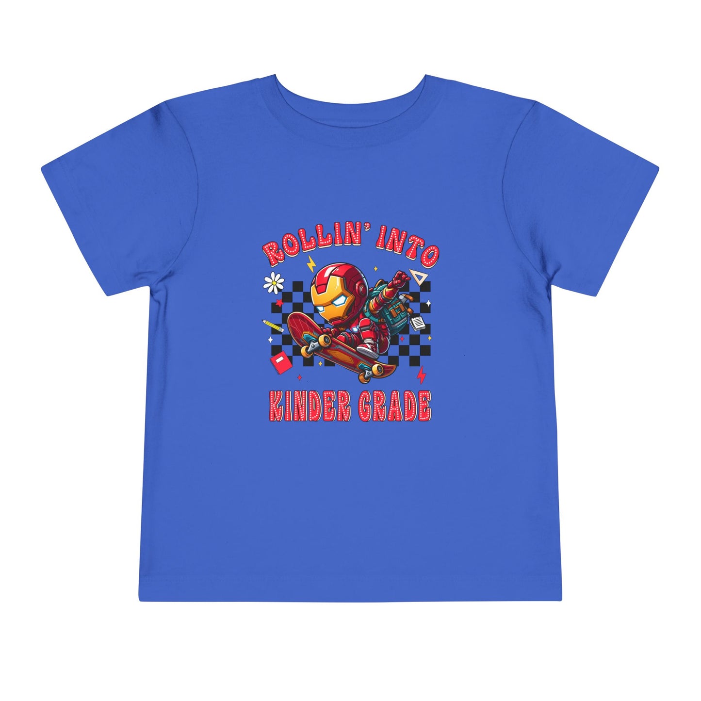 IRON MAN - Rollin' Into Kinder Grade Toddler Short Sleeve Tee