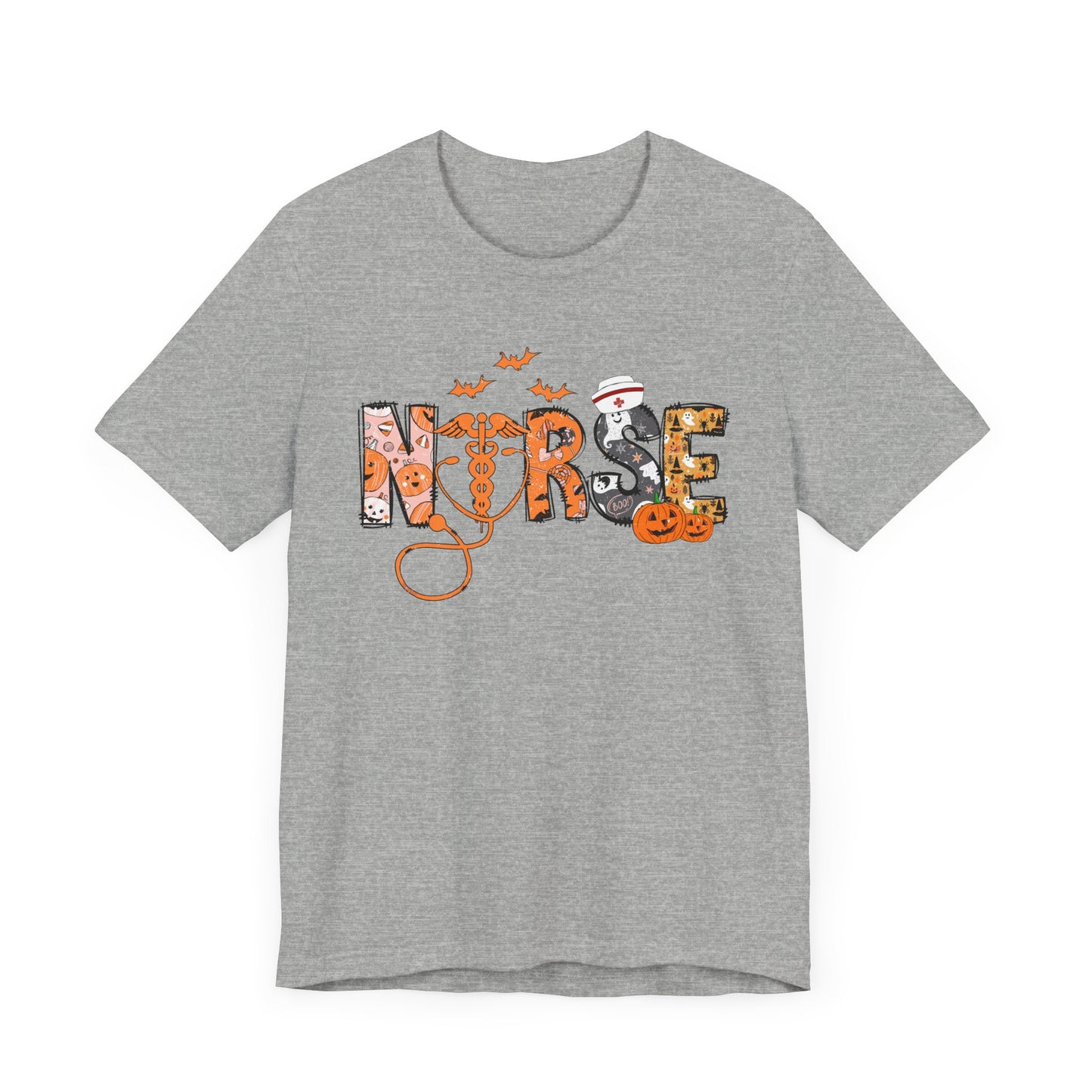 Nurse Halloween Jersey Short Sleeve Tee