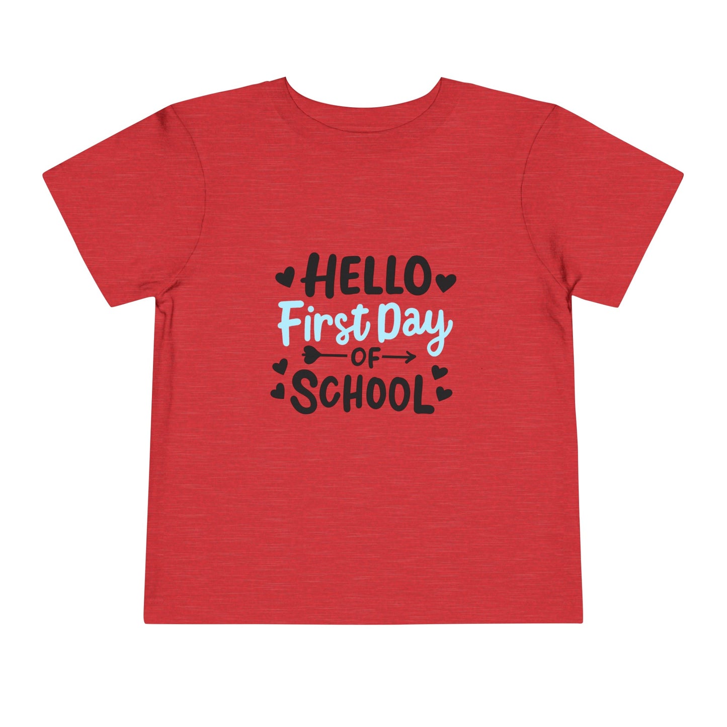 Hello First Day School Toddler Short Sleeve Tee