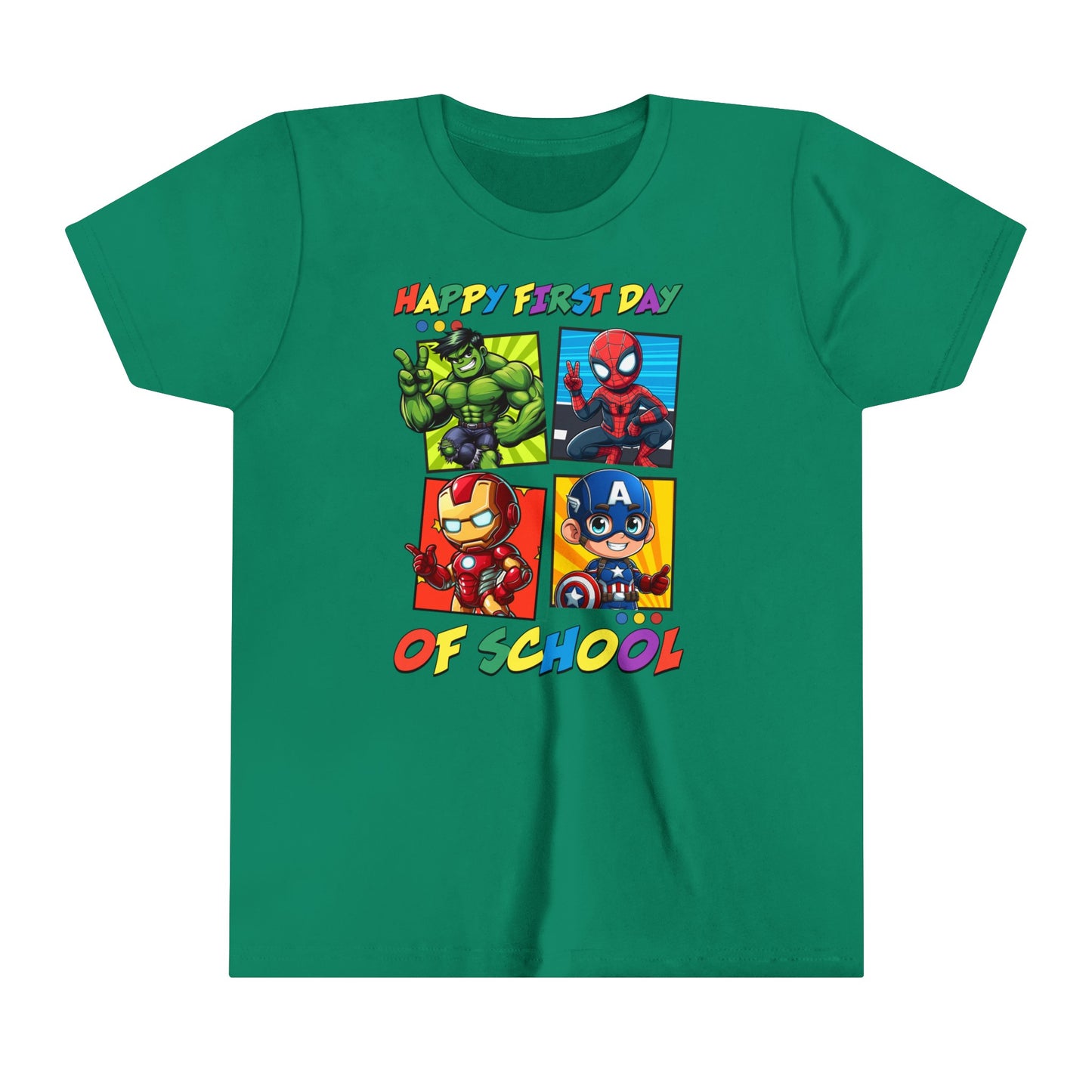 Happy First Day of School Youth Short Sleeve Tee