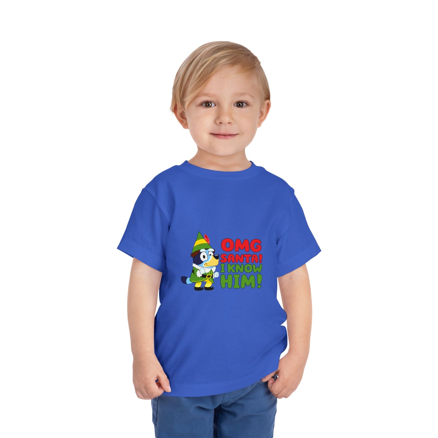 OMG Santa I know him Toddler Short Sleeve Tee