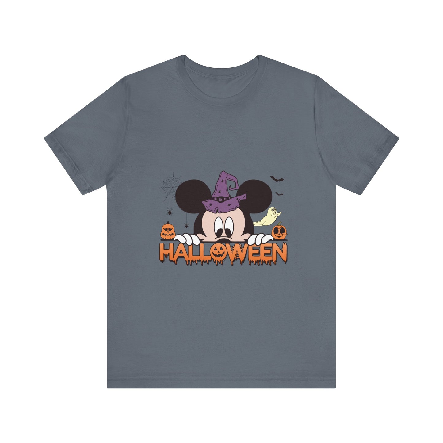 Mickey Halloween (front and back) Jersey Short Sleeve Tee