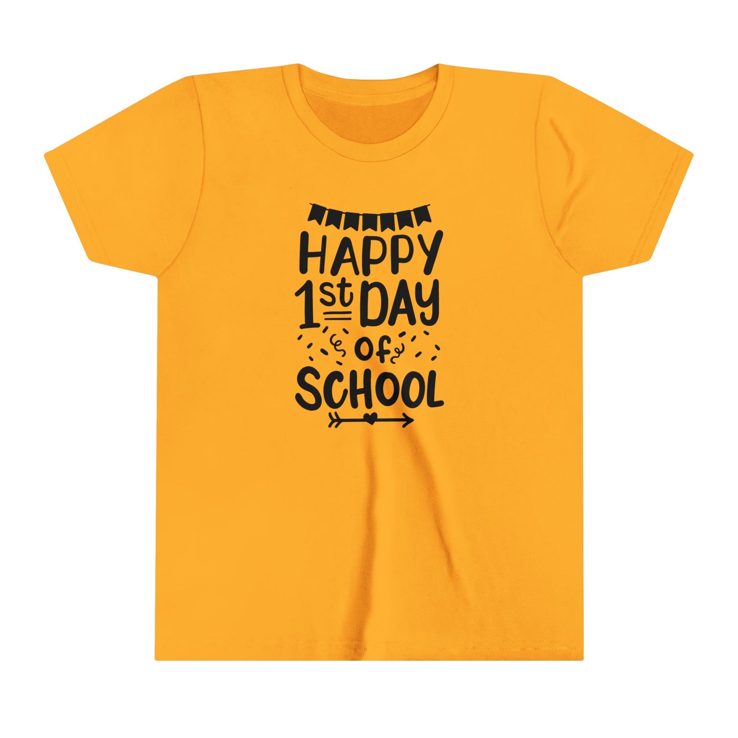 Happy 1st Day of School Youth Short Sleeve Tee