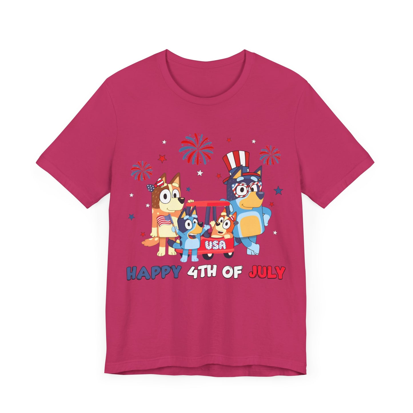 Happy 4th of July Jersey Short Sleeve Tee