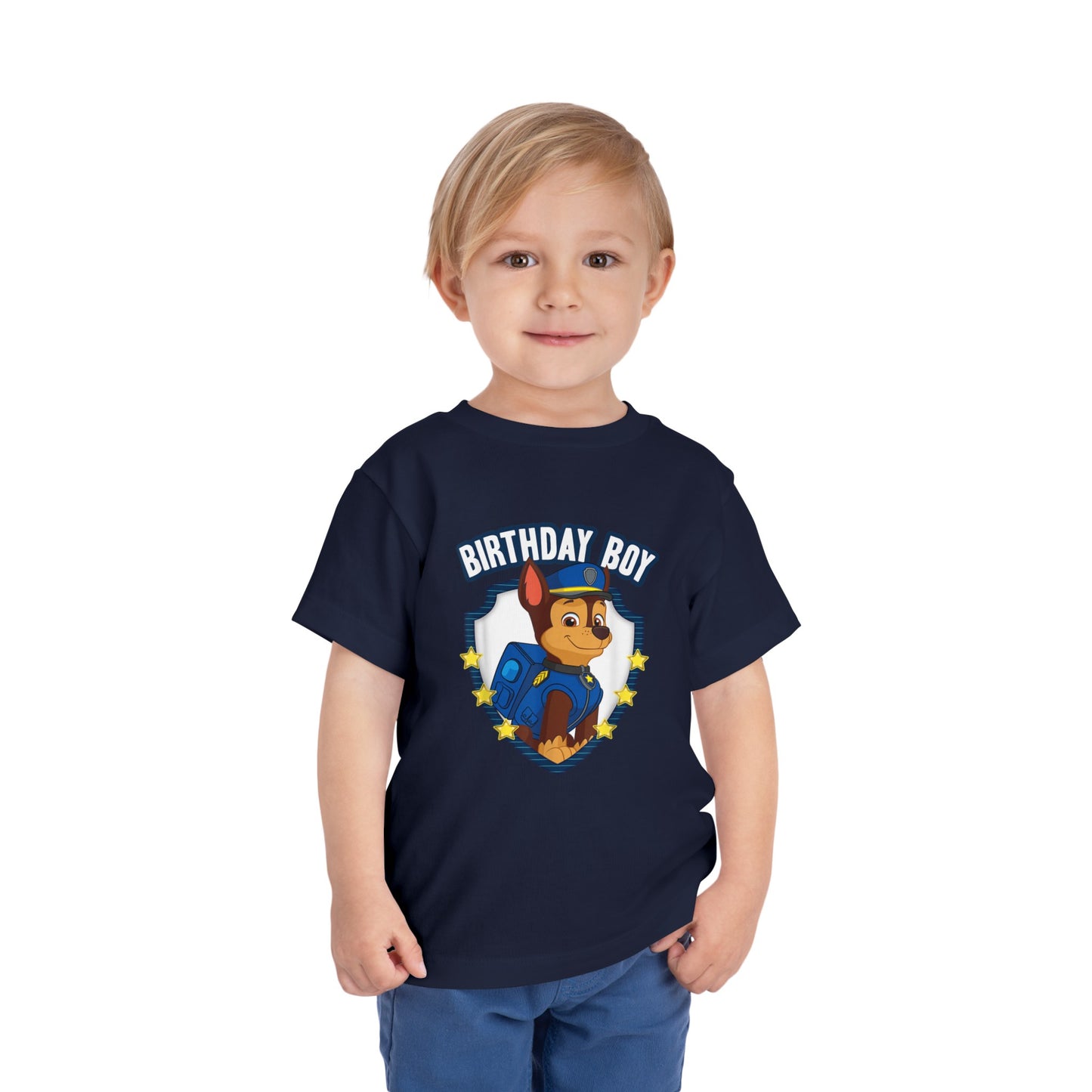 Paw Patrol Chase Birthday Boy Toddler Short Sleeve Tee