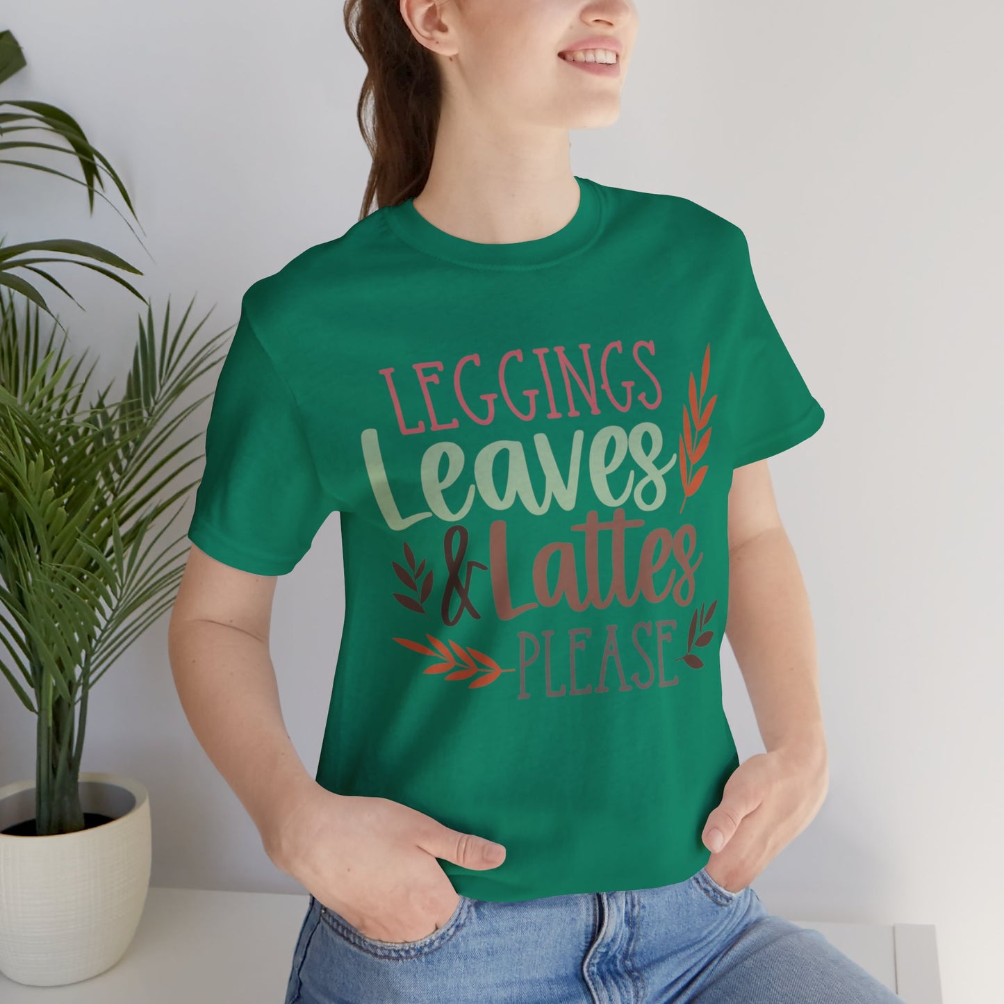 Leggings, Leaves & Lattes Please Jersey Short Sleeve Tee