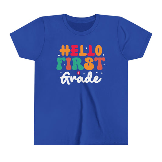 Hello First Grade Youth Short Sleeve Tee