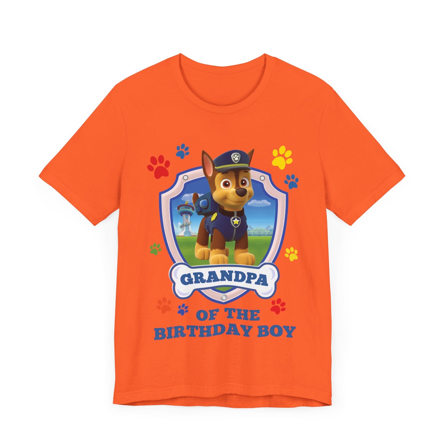 Grandpa of the Birthday Boy Jersey Short Sleeve Tee
