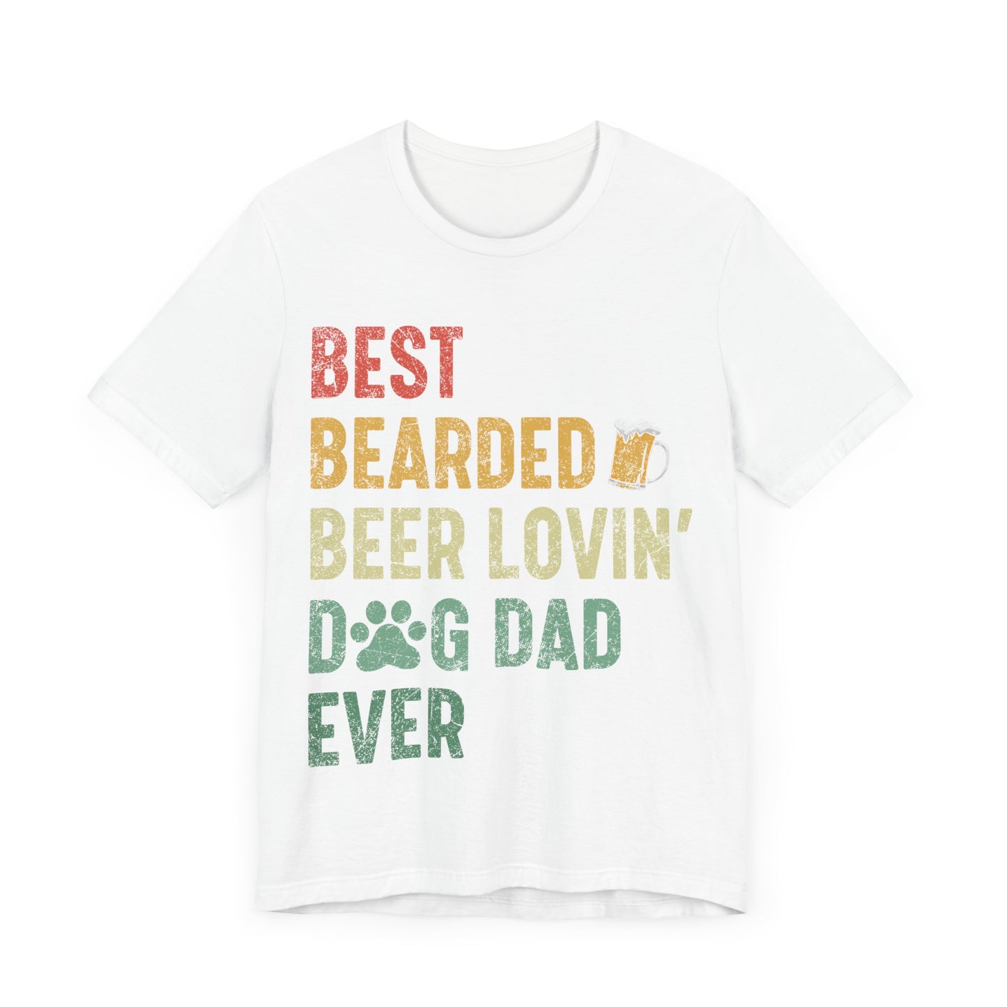 Best Dog Dad Jersey Short Sleeve Tee