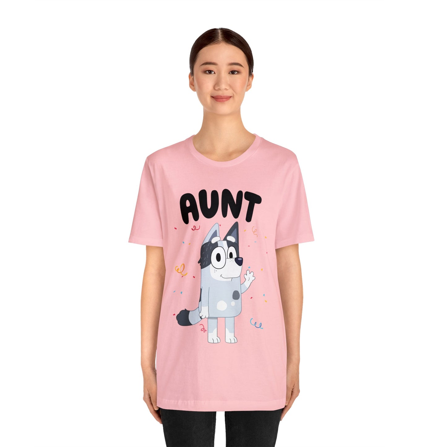 Aunt Bluey Birthday short sleeve Tshirt