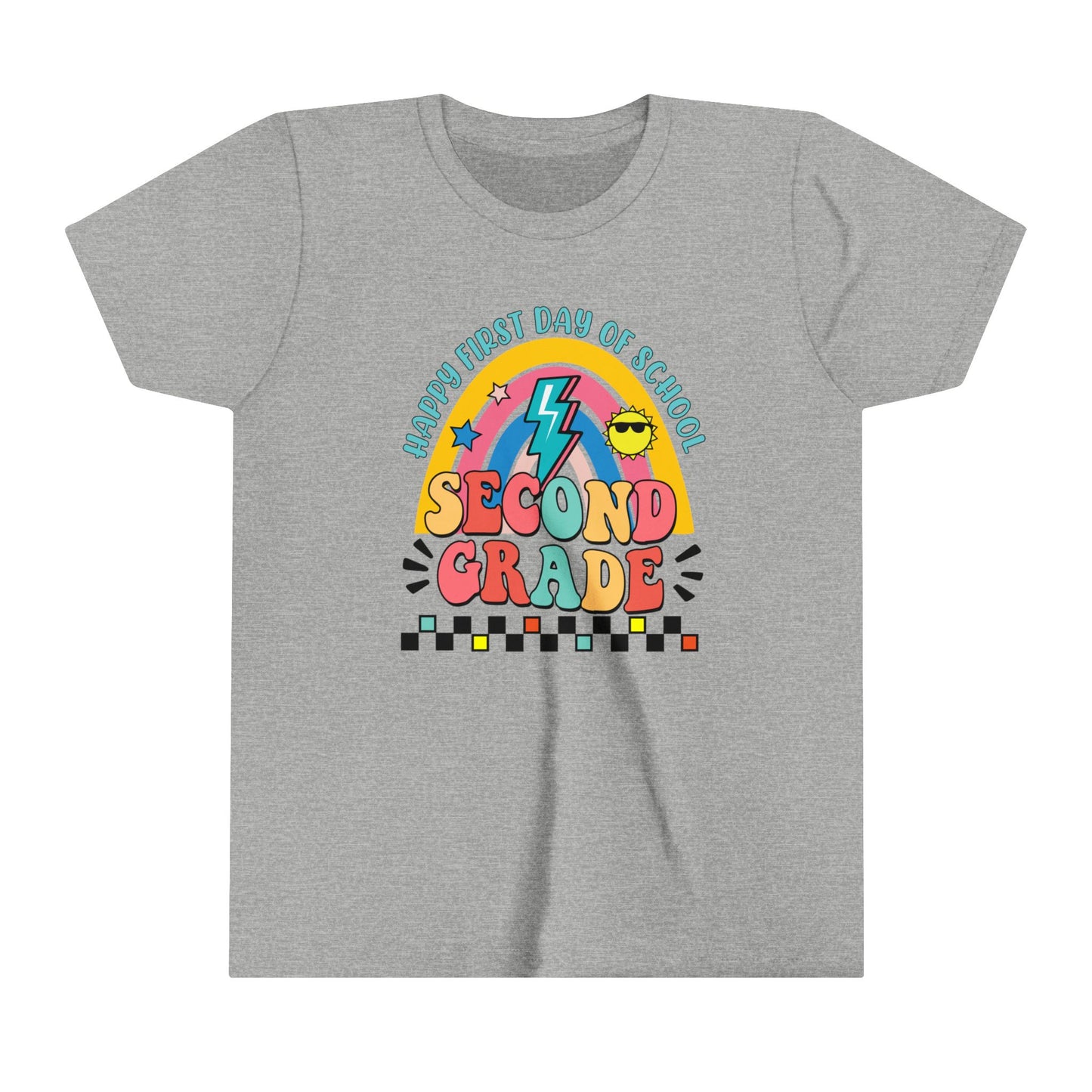 Happy First Day of School - 2nd Grade Youth Short Sleeve Tee