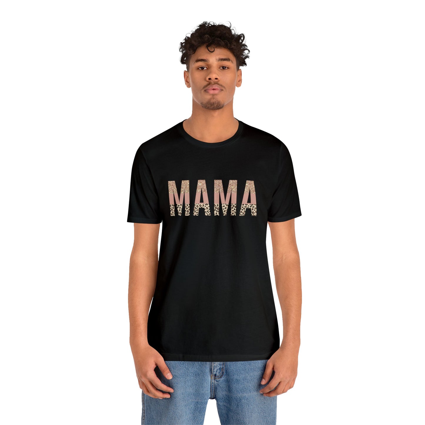 MAMA Leopard print short sleeve tshirt