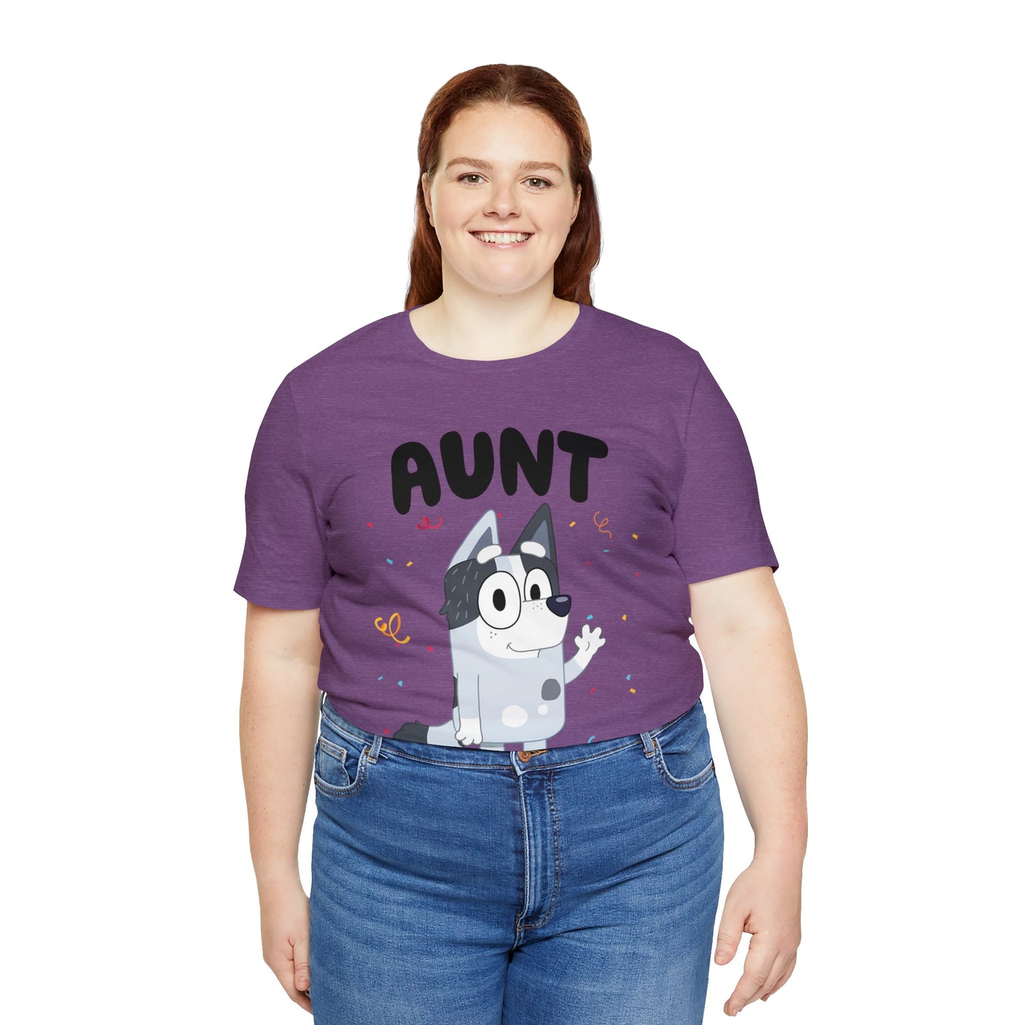 Aunt Bluey Birthday short sleeve Tshirt