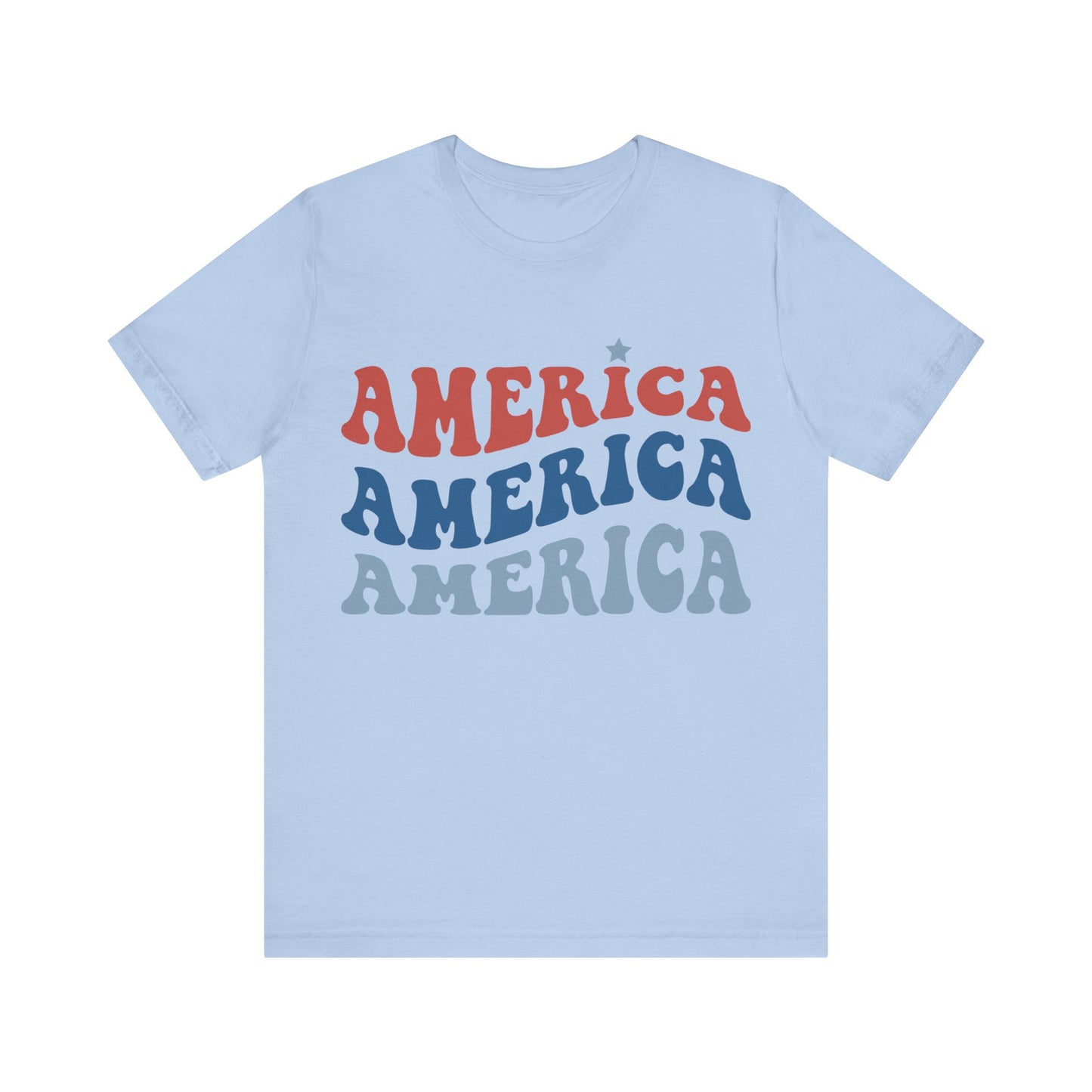 AMERICA Jersey Short Sleeve Tee