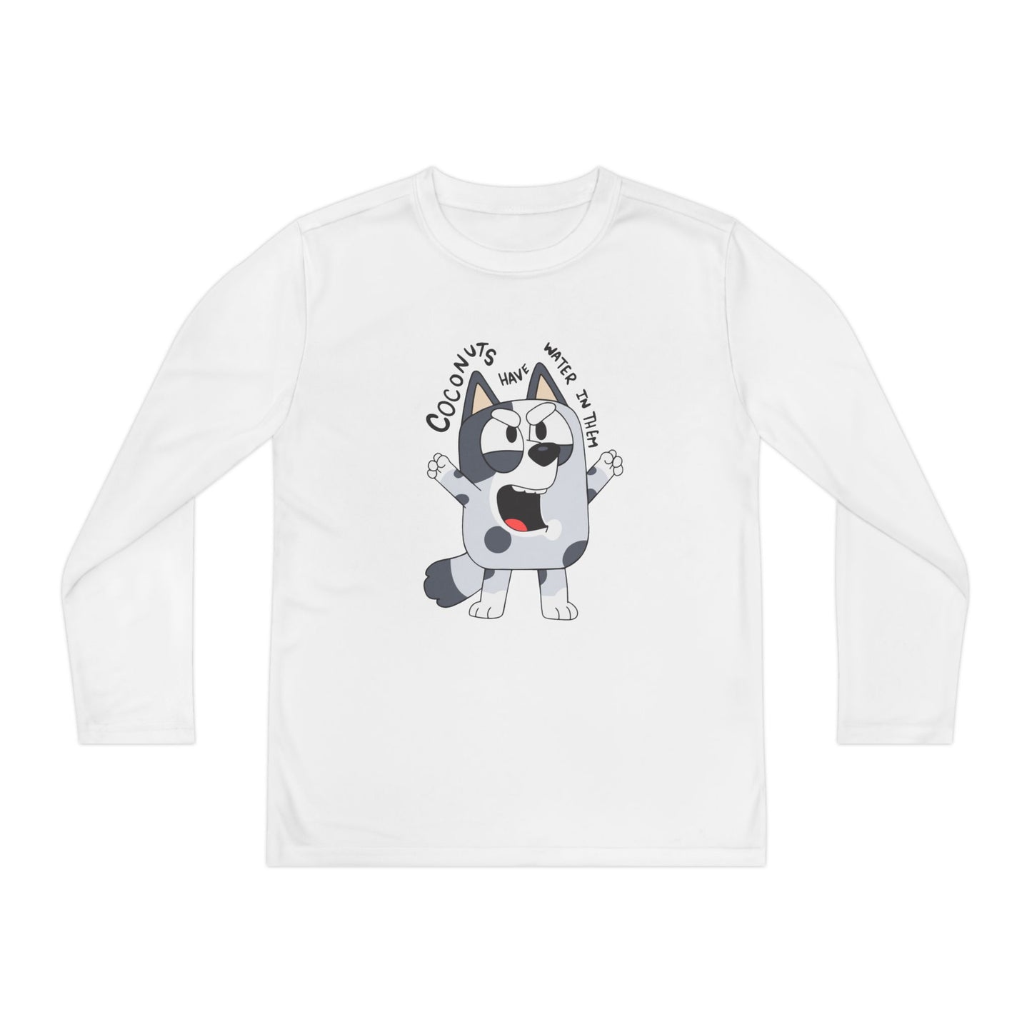 Coconuts have water in them Youth Long Sleeve Competitor Tee