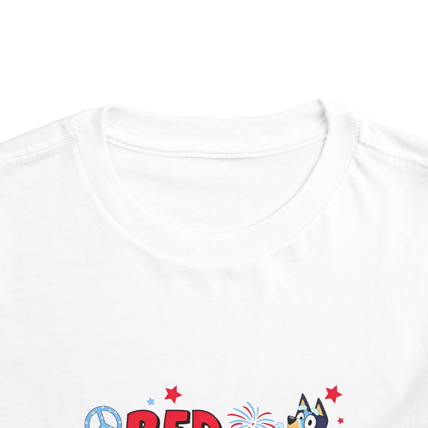 Red, White & Bluey Toddler Short Sleeve Tee