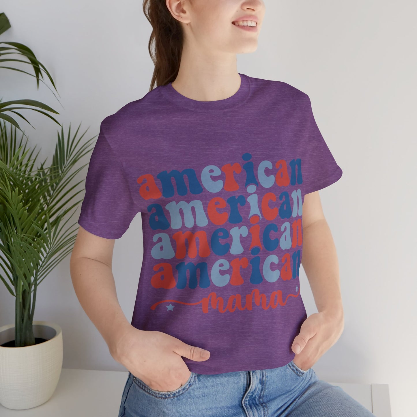 American Mama Jersey Short Sleeve Tee