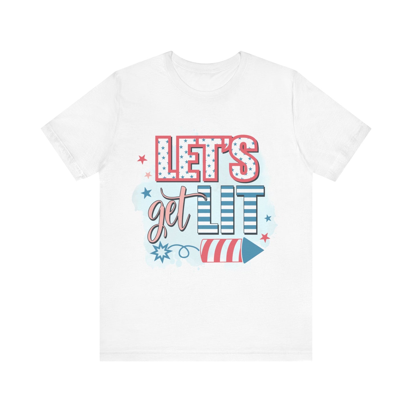 Lets Get Lit Jersey Short Sleeve Tee