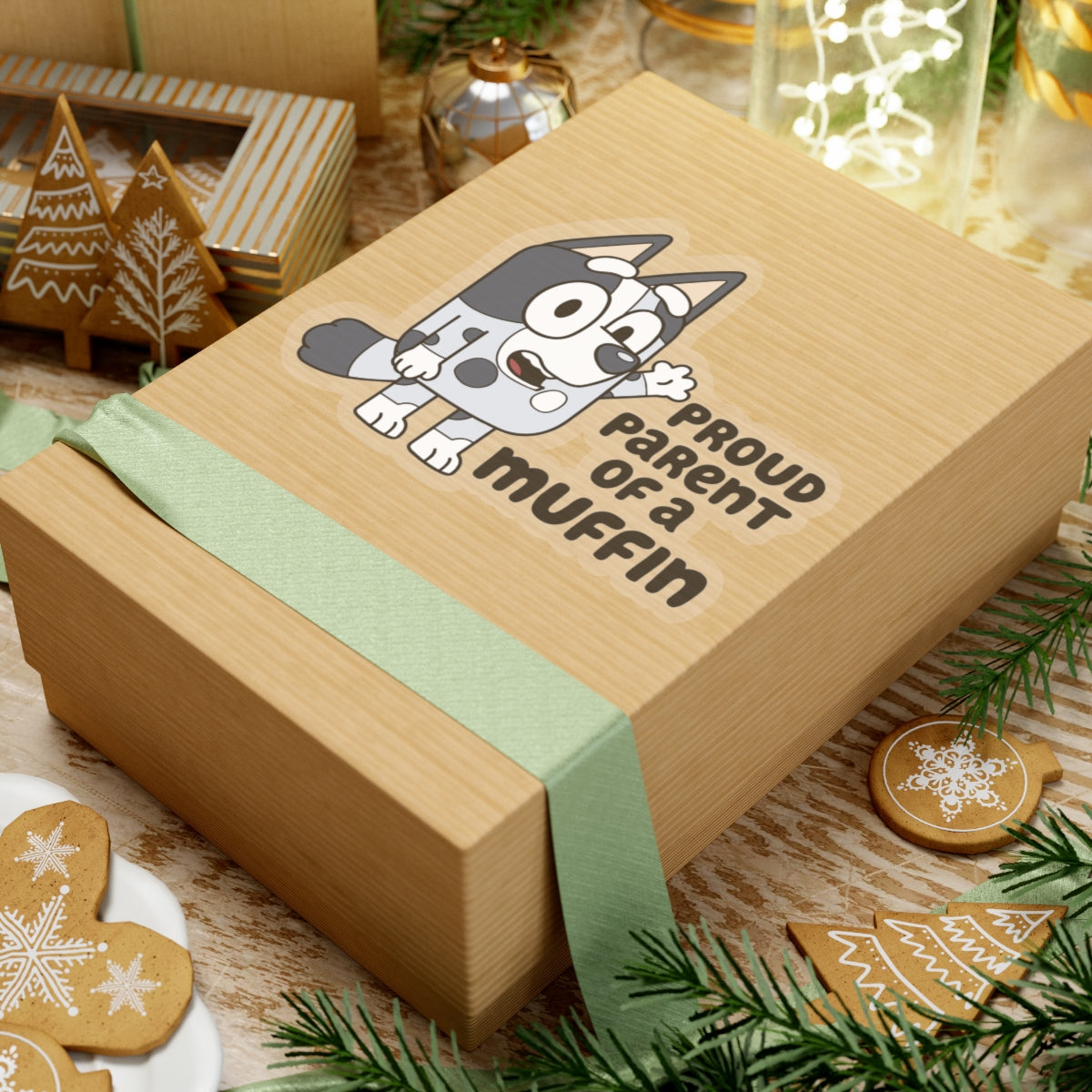 Proud Parent of a Muffin Kiss-Cut Stickers