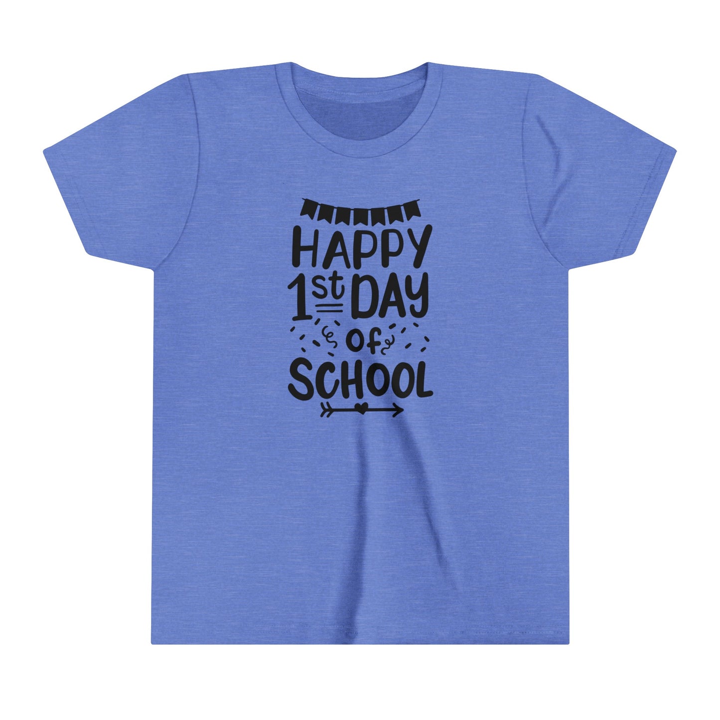 Happy 1st Day of School Youth Short Sleeve Tee