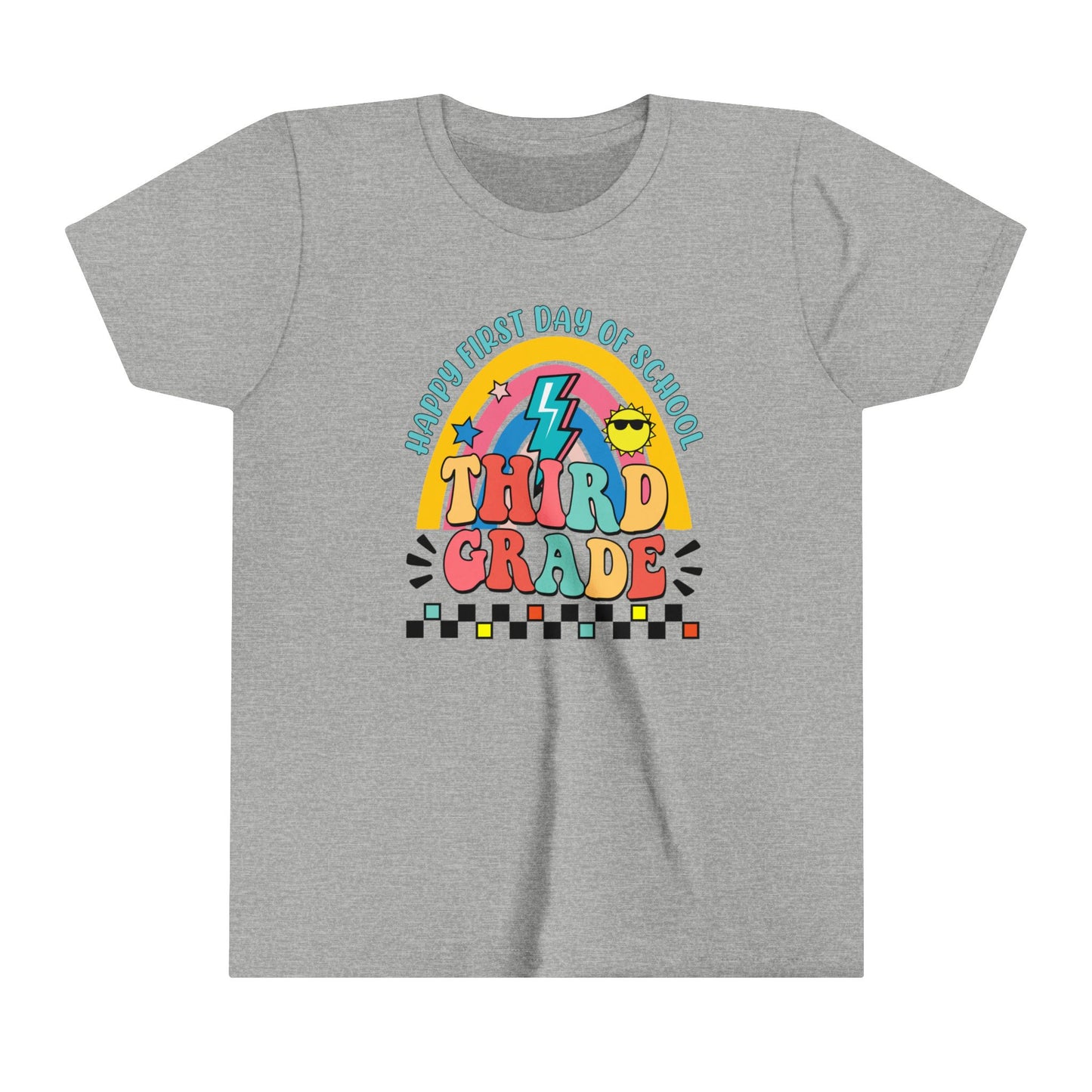 Happy First Day of School - 3rd Grade Youth Short Sleeve Tee