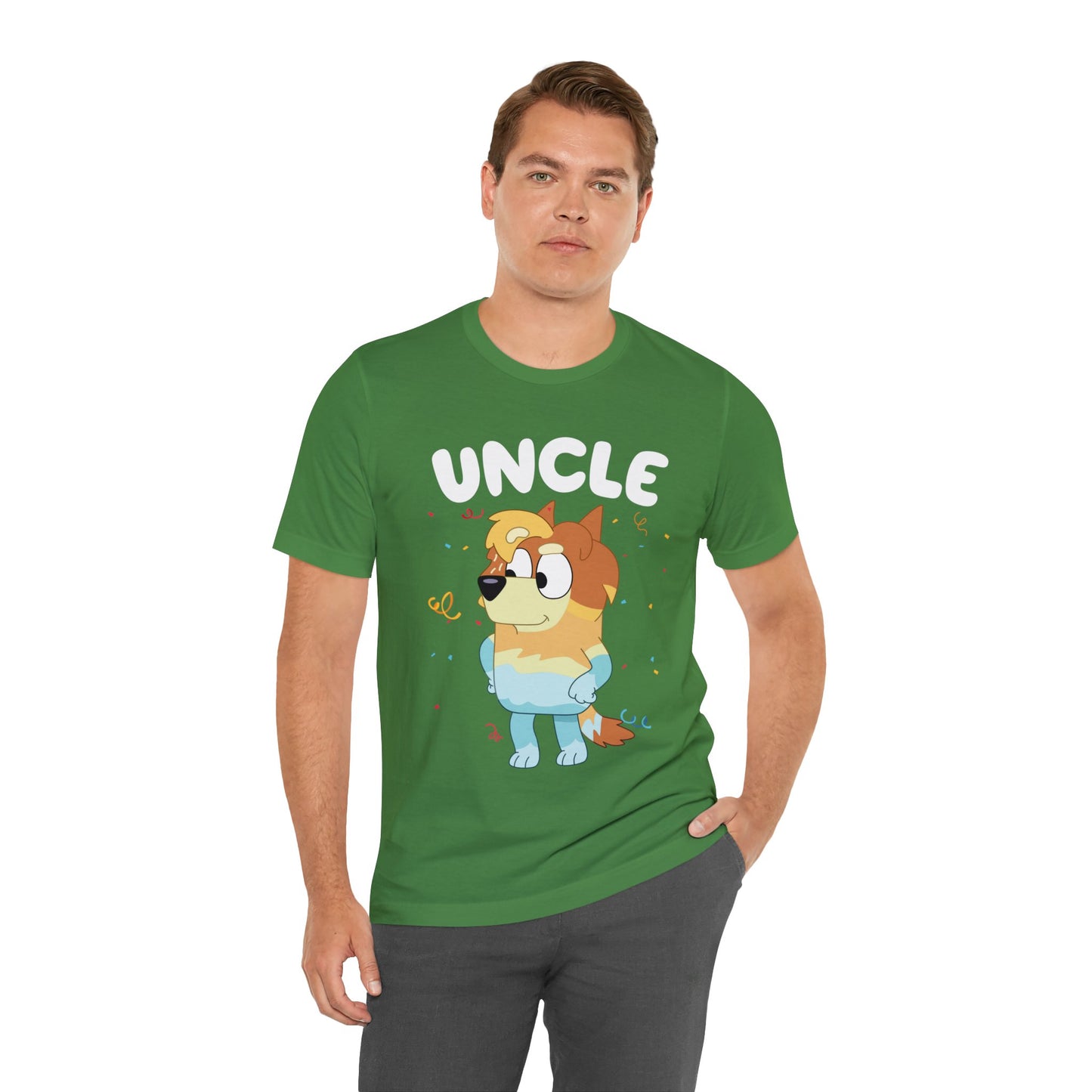 Uncle Bluey Birthday Short sleeve Tshirt