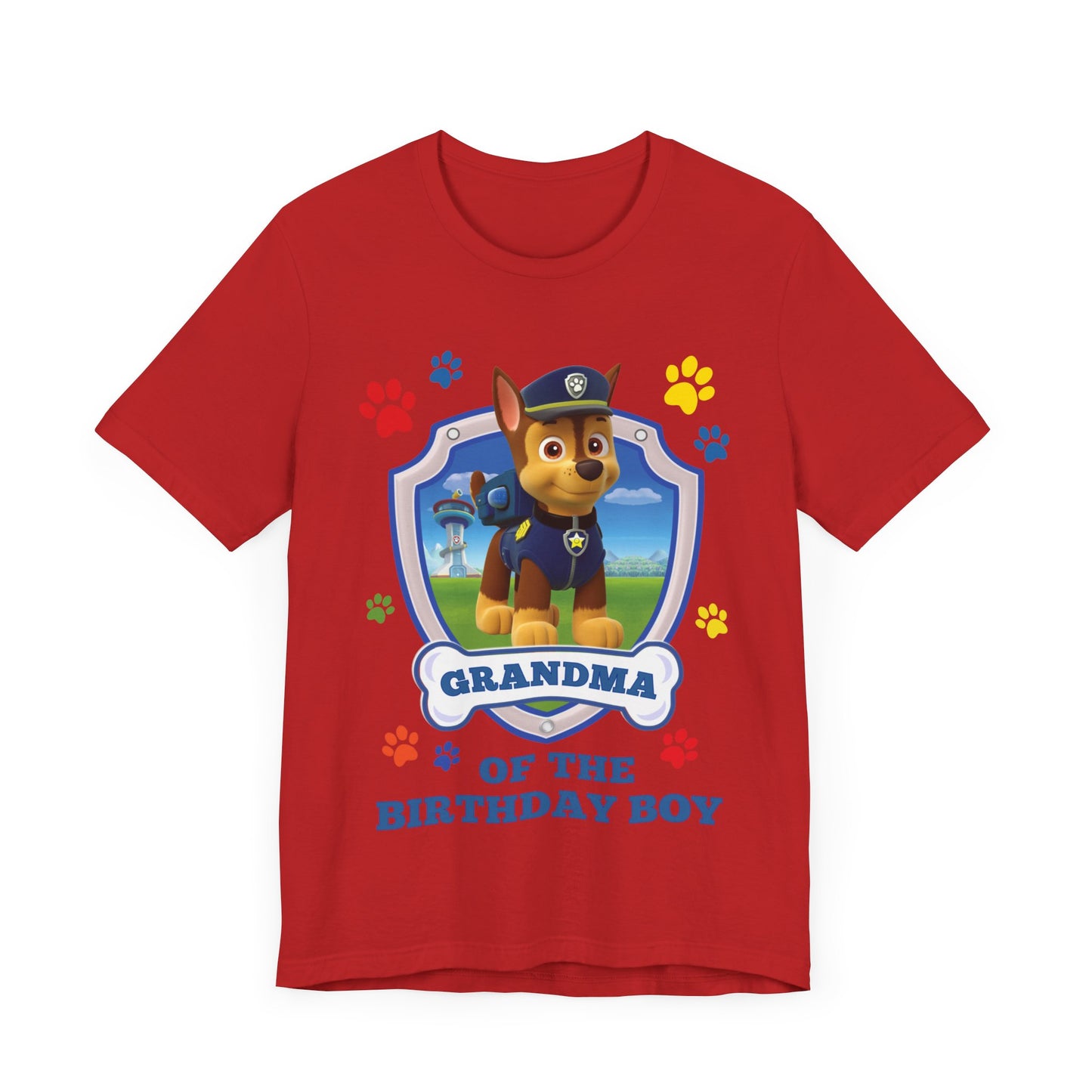 Grandma of the Birthday Boy Jersey Short Sleeve Tee