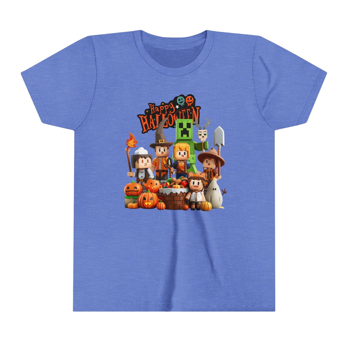 Minecraft Happy Hallowen Youth Short Sleeve Tee