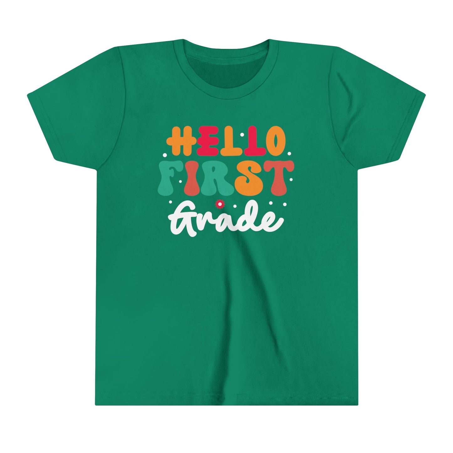 Hello First Grade Youth Short Sleeve Tee