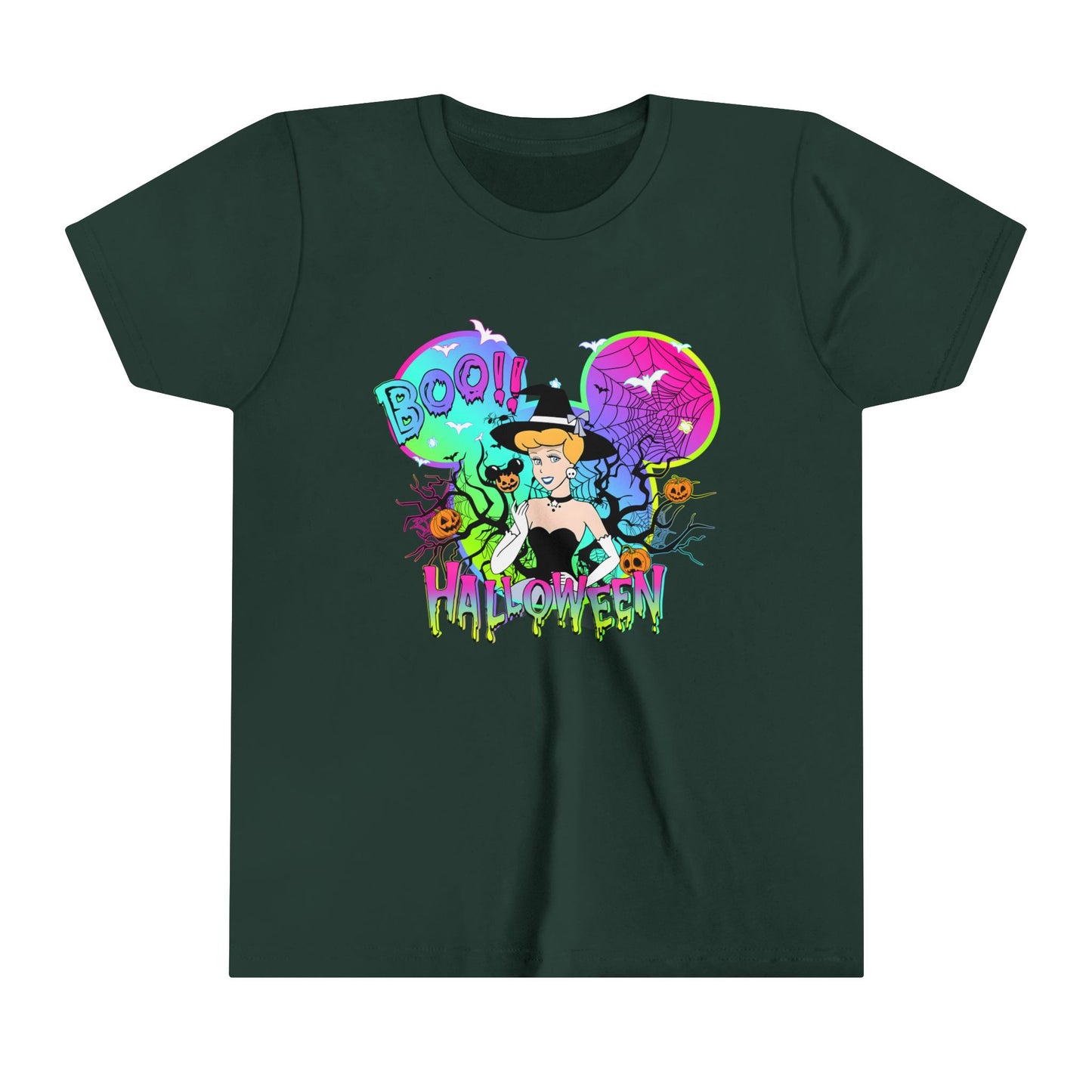 Cinderella Boo! Halloween Youth Short Sleeve Tee