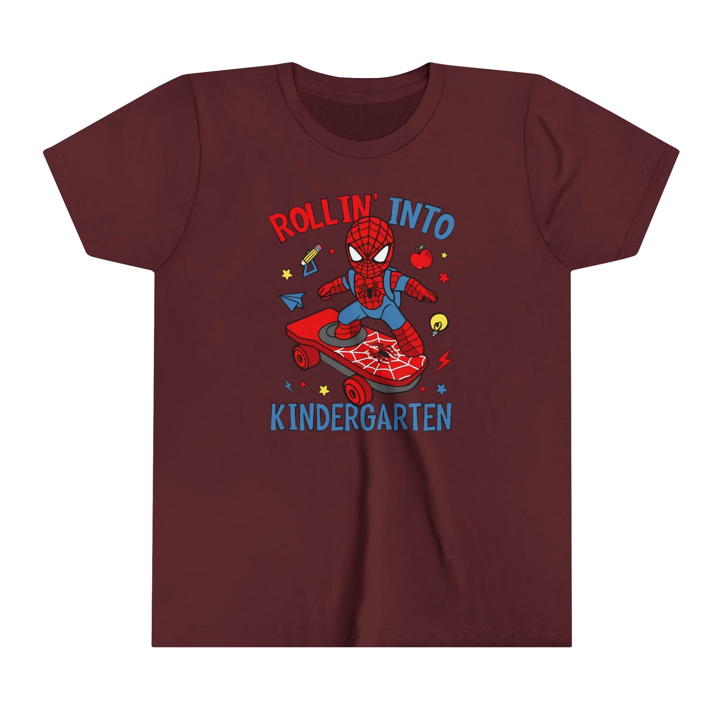 Rollin' Into Kindergarten Youth Short Sleeve Tee
