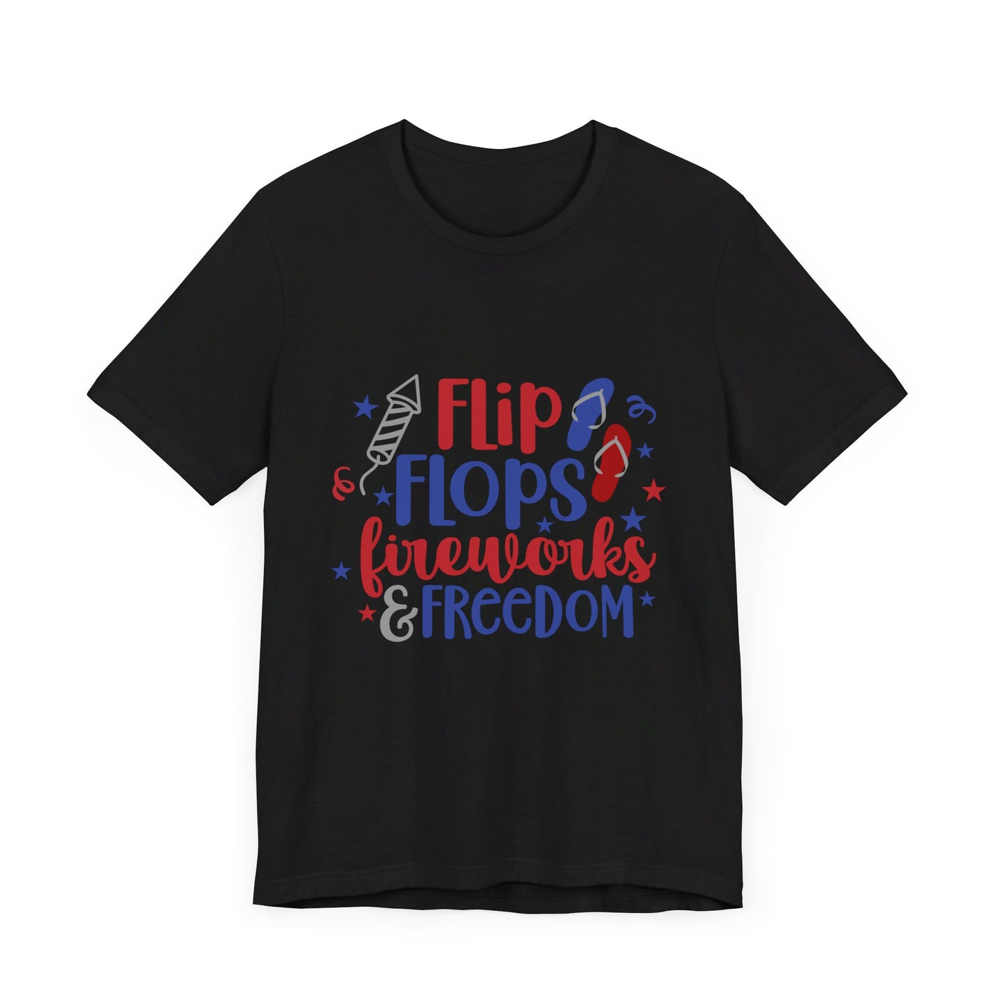 Flip Flops & Fireworks Jersey Short Sleeve Tee