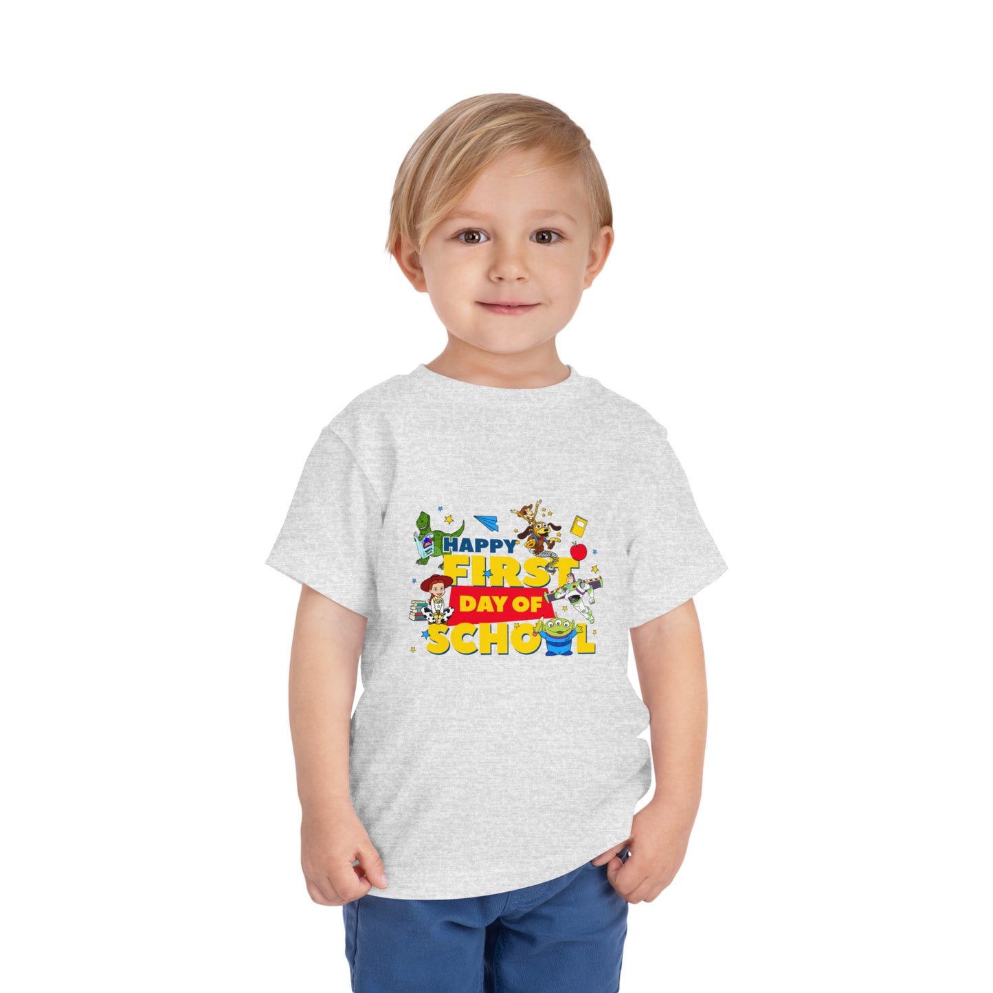 Happy First Day of School Toddler Short Sleeve Tee
