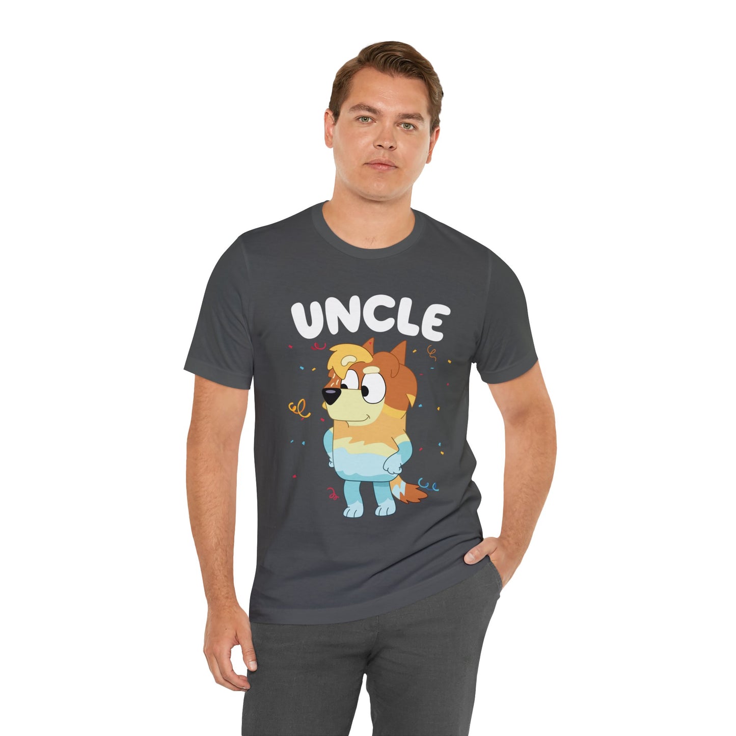 Uncle Bluey Birthday Short sleeve Tshirt