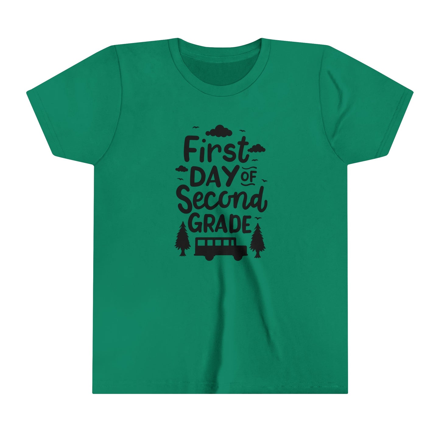 First Day of Second Grade Youth Short Sleeve Tee