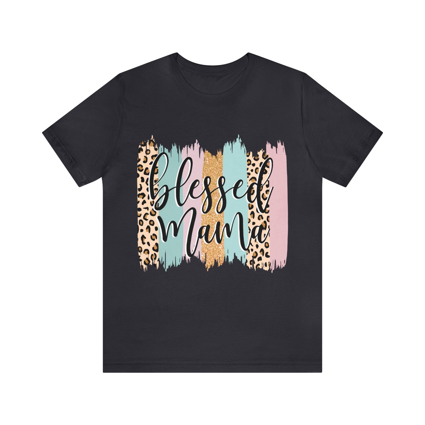Blessed Mama Leopard short sleeve tshirt