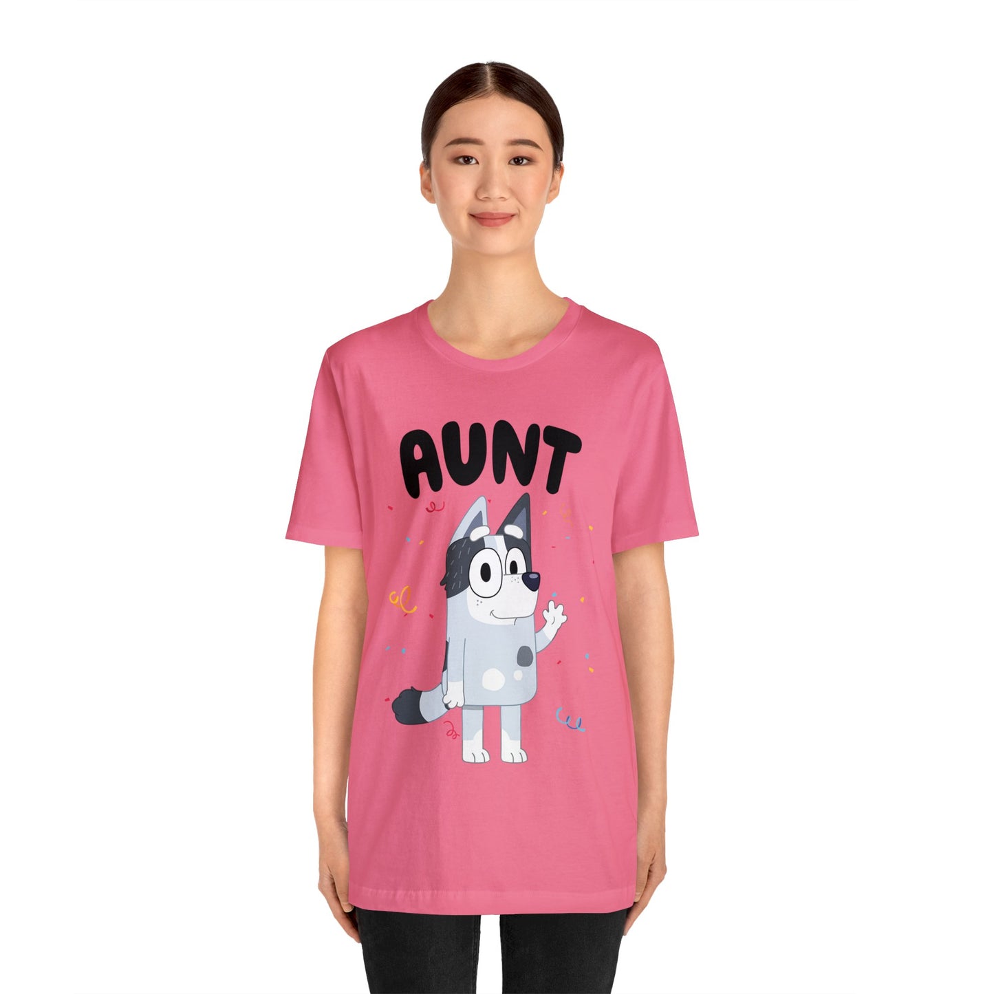 Aunt Bluey Birthday short sleeve Tshirt