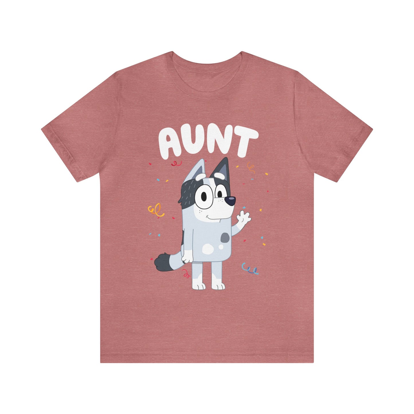 Aunt Bluey Birthday short sleeve Tshirt