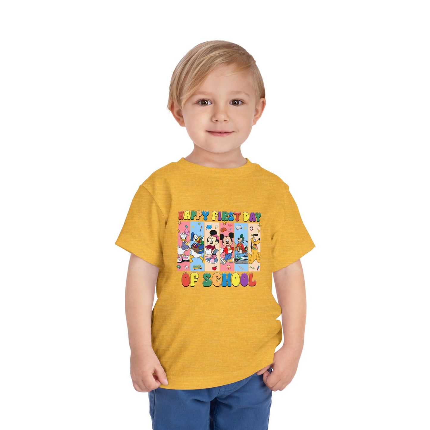 Happy First Day of School Toddler Short Sleeve Tee