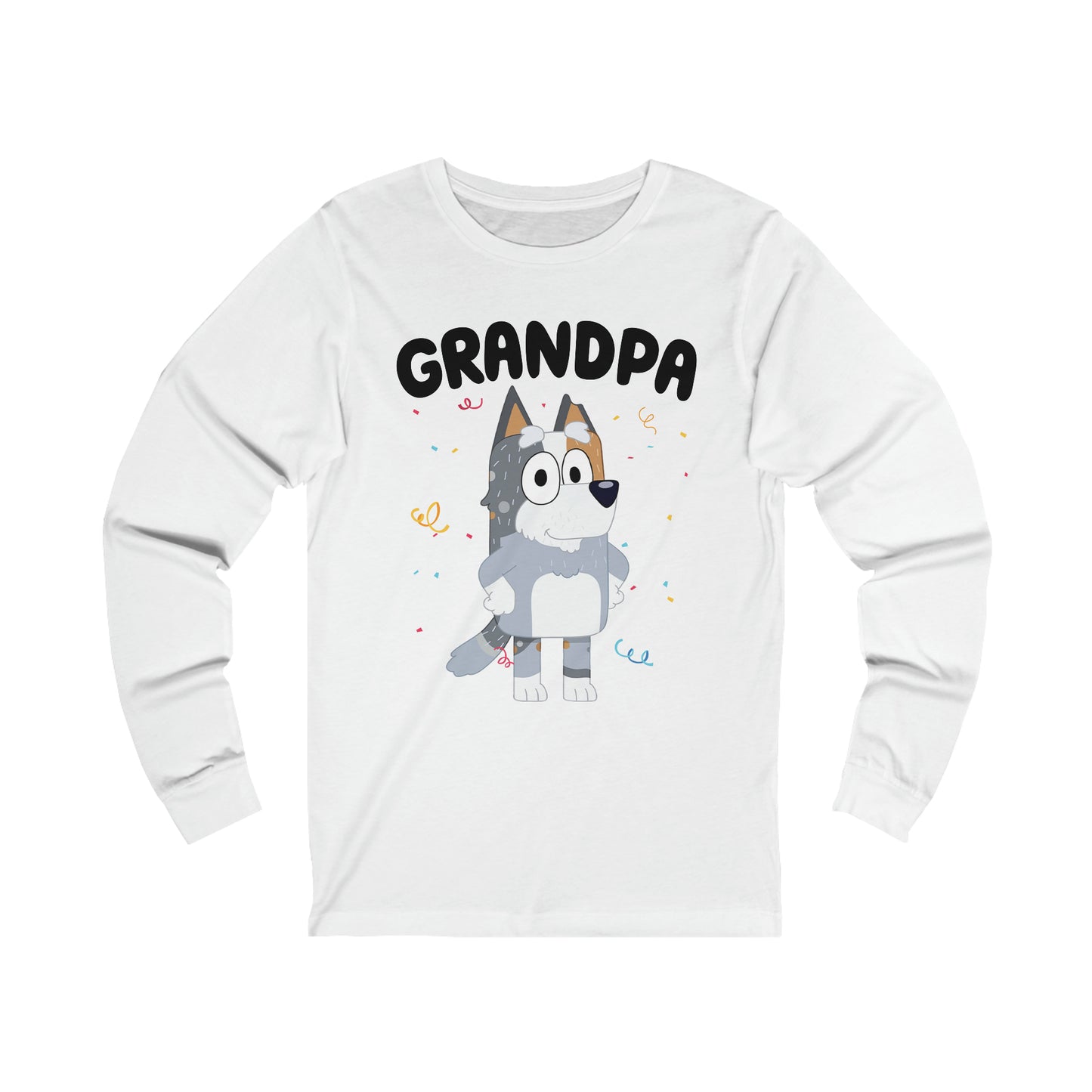 Grandpa Bluey Birthday Long sleeve Tshirt