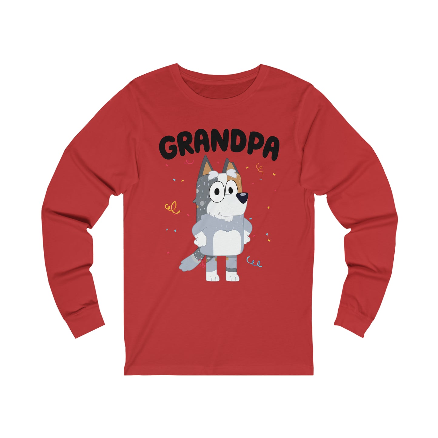 Grandpa Bluey Birthday Long sleeve Tshirt