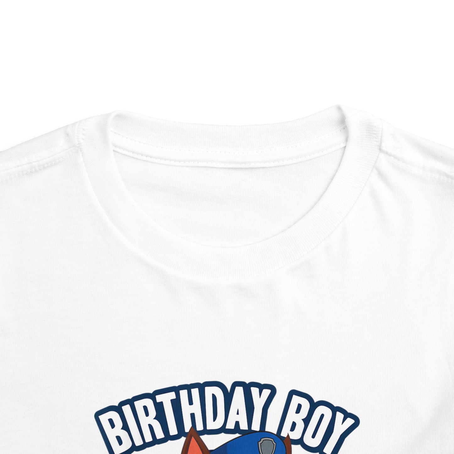 Paw Patrol Chase Birthday Boy Toddler Short Sleeve Tee